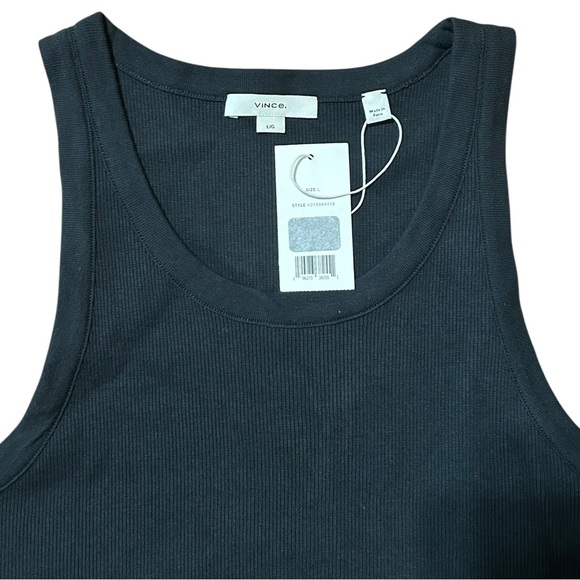 Vince Ribbed Scoop-Neck Tank - Picture 6 of 7